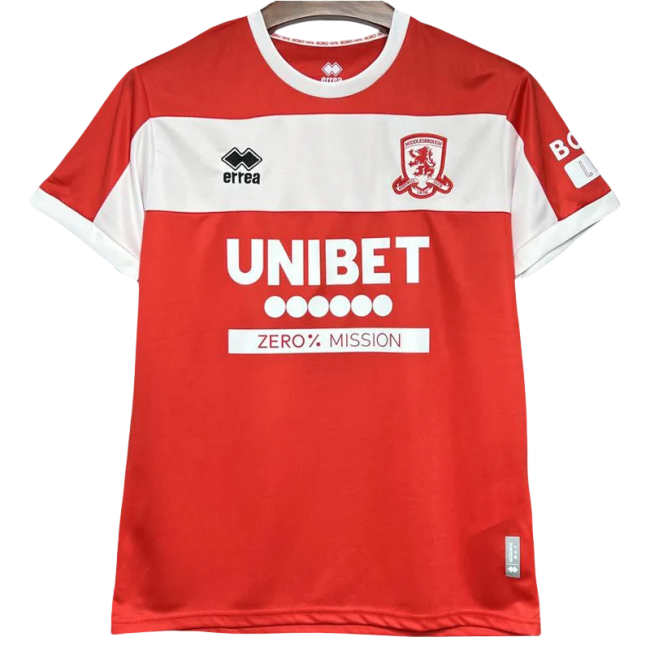 24-25 Middlesbrough Home Fans Soccer Jersey