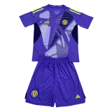 24-25 Scotland Purple GoalKeeper Kids Soccer Jersey