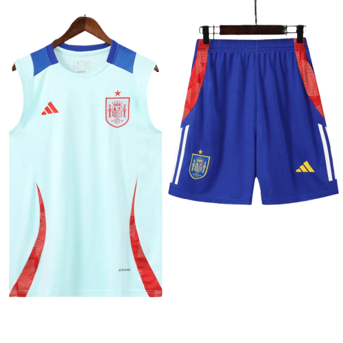24-25 Spain Light blue Tank top and shorts suit