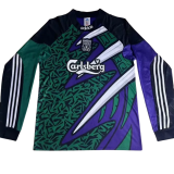 1995-1996 LIV Purple GoalKeeper Long Sleeve Retro Soccer Jersey