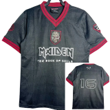 2016 West Ham Iron Maiden #16 Black Retro Soccer Jersey