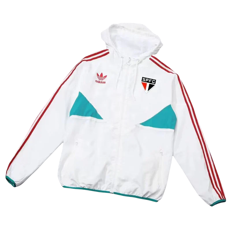 24-25 Sao Paulo White Windbreaker