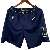 23-24 Clippers Royal Blue City Edition Top Quality NBA Pants