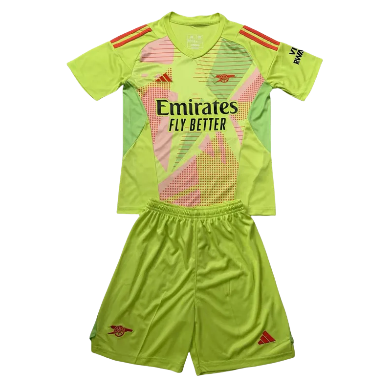 24-25 ARS Fluorescent Yellow GoalKeeper Kids Soccer Jersey