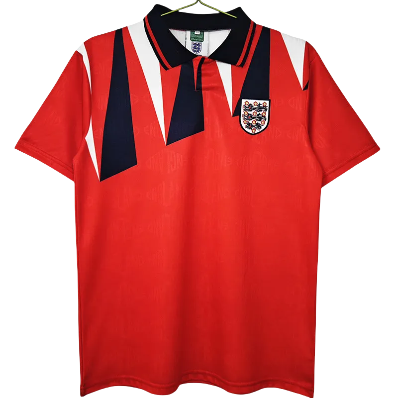 1992 England Away Retro Soccer Jersey