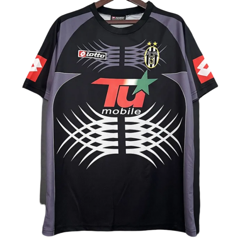 2001-2002 JUV Black GoalKeeper Retro Soccer Jersey
