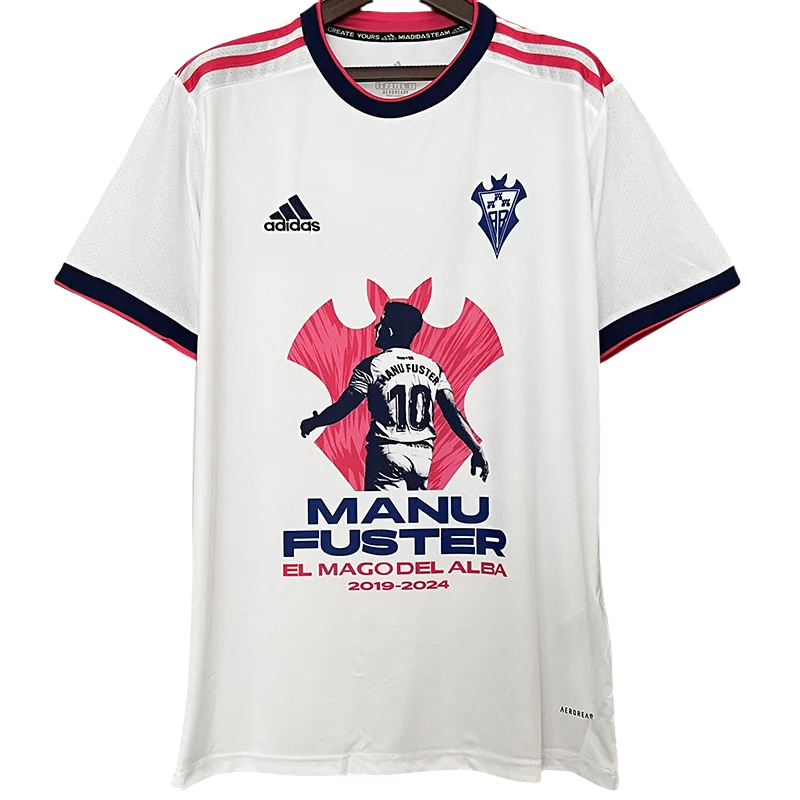 24-25 Albacete Balompie White Special Edition Fans Soccer Jersey