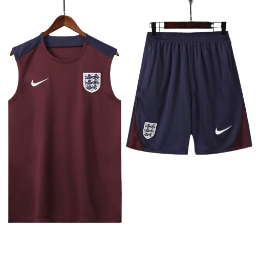 24-25 England Red Tank top and shorts suit