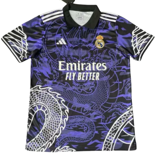 24-25  Real Madrid Purple Black Special Edition Fans Training Shirts