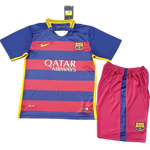 2015-2016  Barcelona Home Kids Retro Soccer Jersey