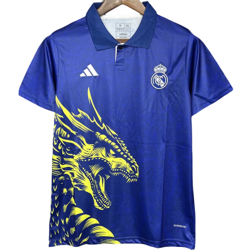 24-25  Real Madrid Blue Special Edition Polo Short Sleeve