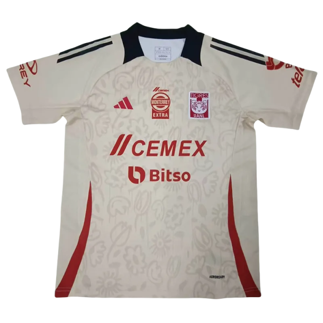 24-25 Tigres UANL Light Yellow Limited Edition Fans Soccer Jersey