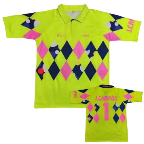 1992-1993 Mexico J.Campos #1 GoalKeeper Retro Soccer Jersey