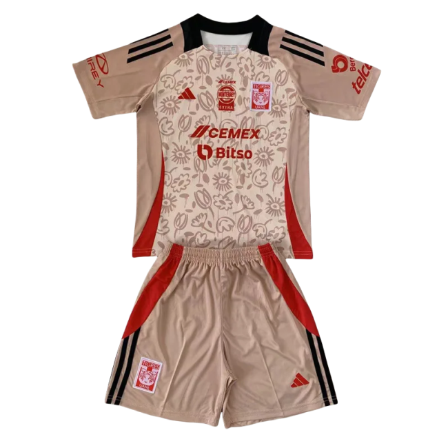 24-25 Tigres UANL Light Yellow Special Edition Kids Soccer Jersey