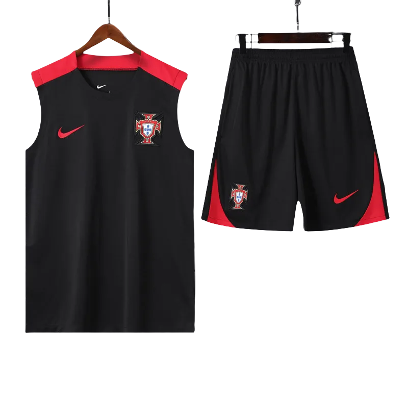 24-25 Portugal Black Tank top and shorts suit