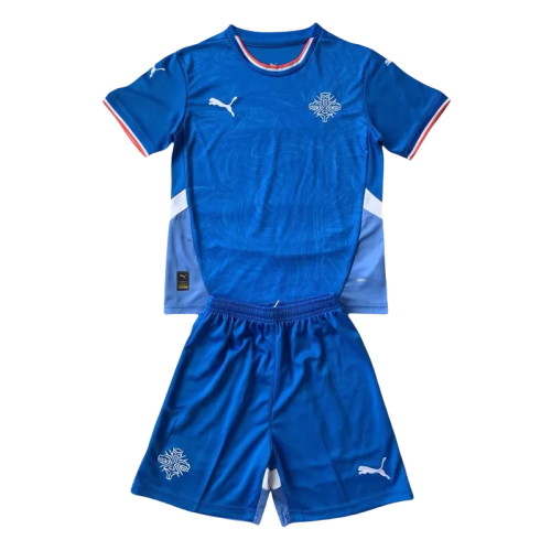24-25 Iceland Home Kids Soccer Jersey