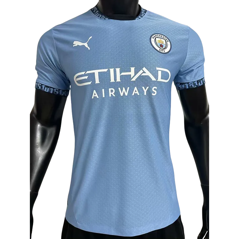 24-25 Man City Home Player Version Soccer Jersey