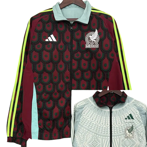24-25 Mexico Red & Green Double Sided Windbreaker