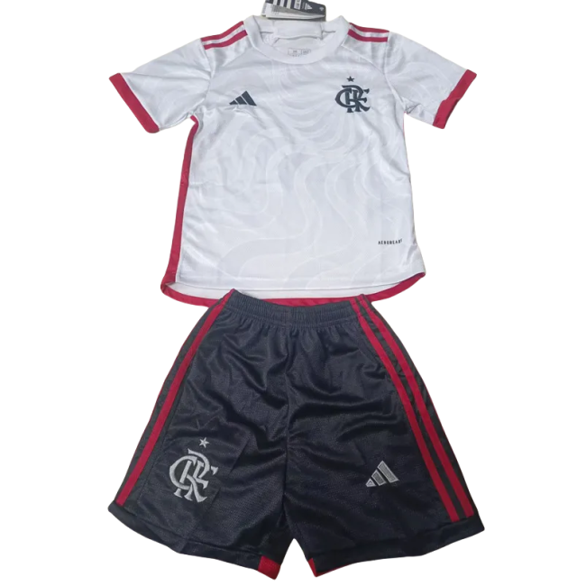 24-25 Flamengo Away Kids Soccer Jersey