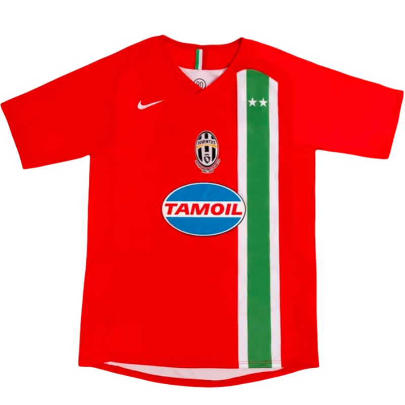 2005-2006 JUV Away Red Retro Soccer Jersey