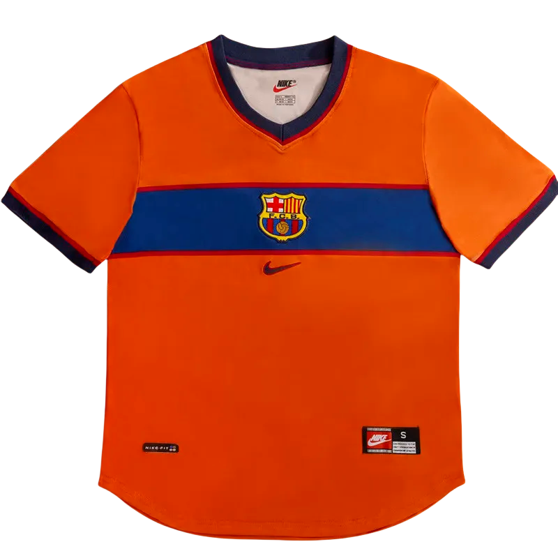1999-2000 Mens Barcelona  Third Retro Soccer Jersey