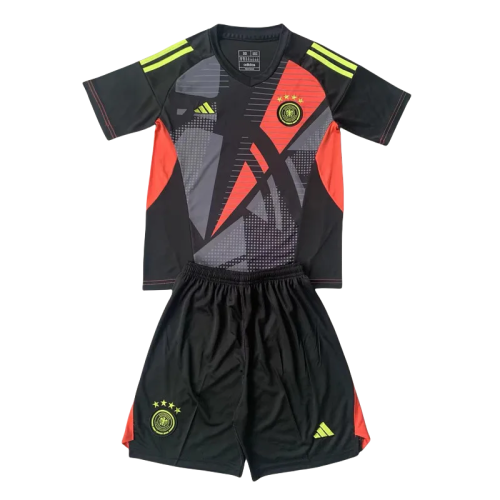 24-25 Germany Black GoalKeeper Kids Soccer Jersey