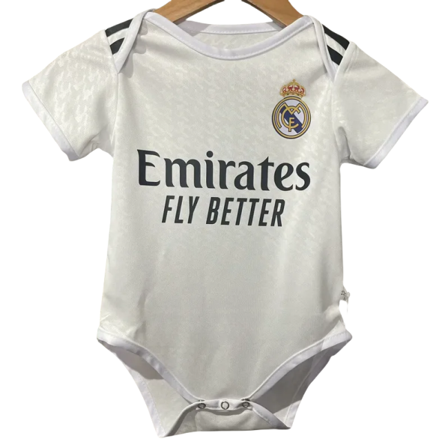 24-25 Real Madrid  Home Baby Infant Crawl Suit