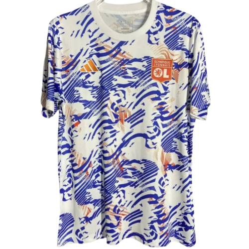 24-25 Lyon Purple White Pre-match Training shirts