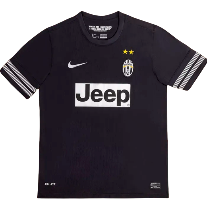 2012-2013 JUV Away Black Retro Soccer Jersey