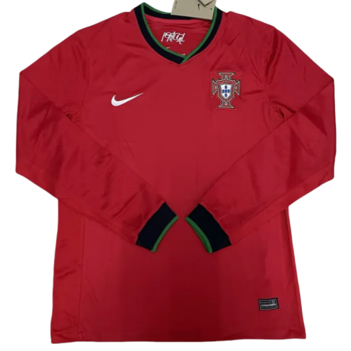 24-25 Portugal Home Long Sleeve Soccer Jersey