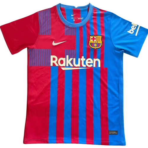 21-22 Mens  Barcelona Home Fans Soccer Jersey