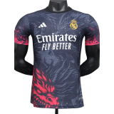 24-25   Real Madrid  Black Red Special Edition Player Version Soccer Jersey