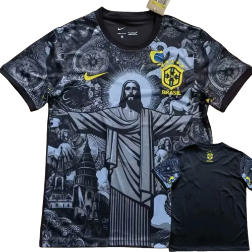 24-25 Brazil Black Special Edition Fans Soccer Jersey