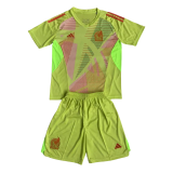 24-25 Mexico Fluorescent Yellow GoalKeeper Kids Soccer Jersey