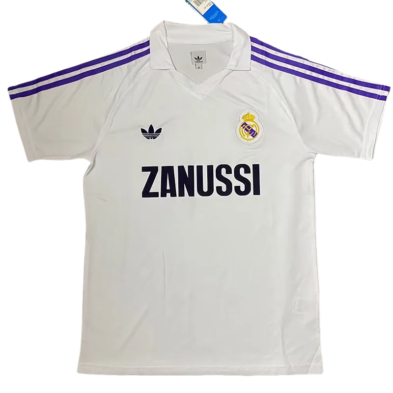1984-1985 Real Madrid Home Retro Soccer Jersey