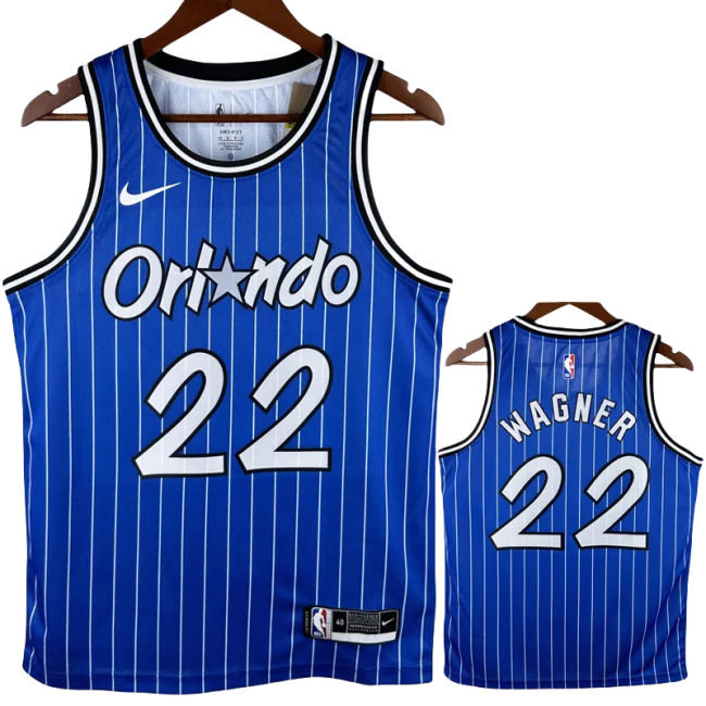2018-2019 Magic WAGNER #22 Blue Retro Top Quality Hot Pressing NBA Jersey