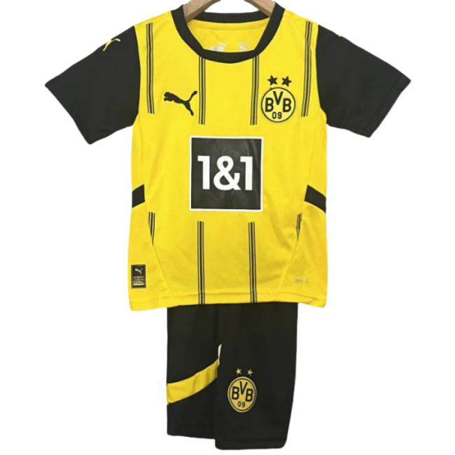 24-25 Dortmund Home Kids Soccer Jersey