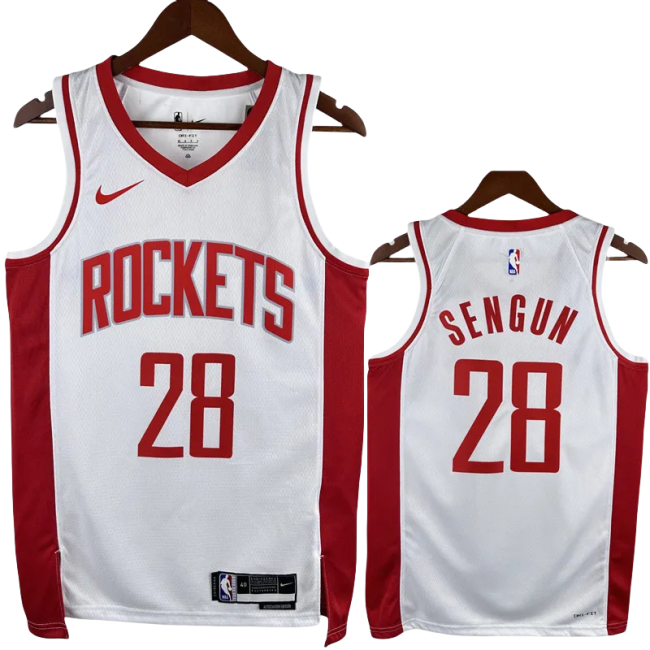 22-23 ROCKETS SENGUN #28 White City Edition Home Top Quality Hot Pressing NBA Jersey
