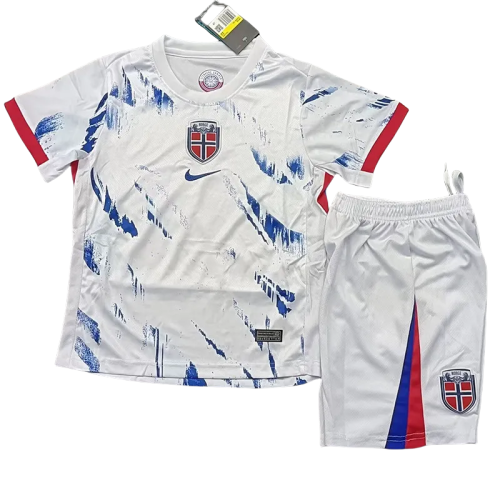 24-25 Norway Away Kids Soccer Jersey