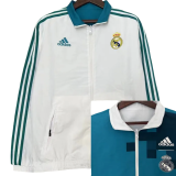 24-25  Real Madrid White & Blue Double Sided Windbreaker