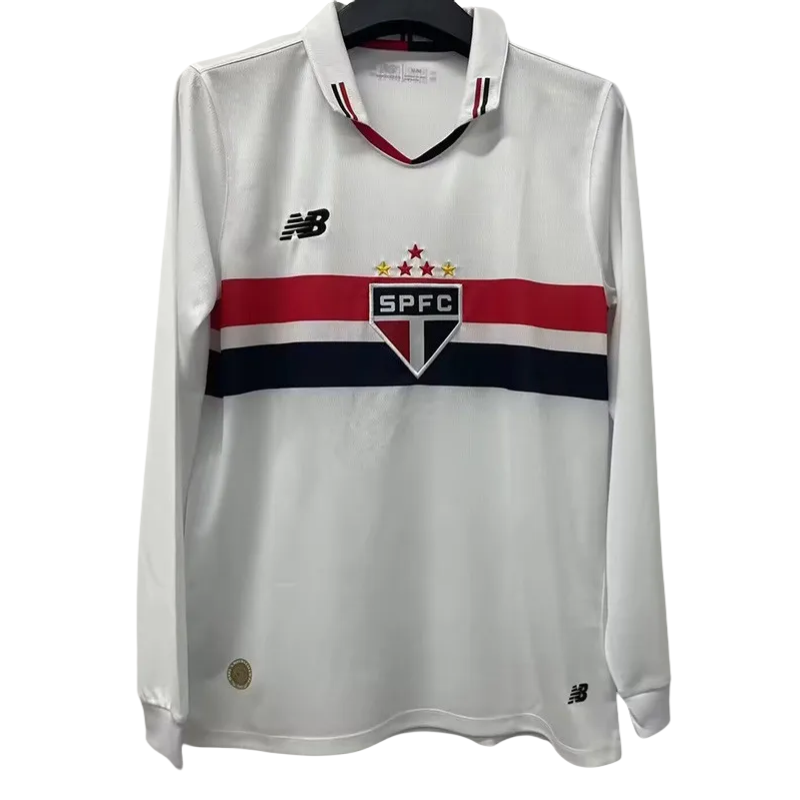 24-25 Sao Paulo Home Long Sleeve Soccer Jersey
