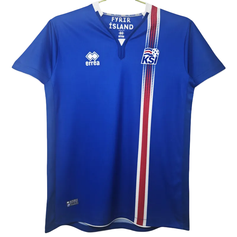 2016-2017 Iceland Home Retro Soccer Jersey
