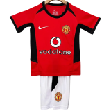 2002-2004 Man Utd Home Kids Retro Soccer Jersey