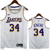 22-23 LAKERS O'NEAL #34 White Top Quality Hot Pressing NBA Jersey