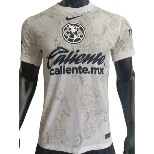 24-25 Club America White Goalkeeper Player Version Soccer Jersey