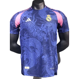23-24  Real Madrid Blue Purple Special Edition Player Version Soccer Jersey