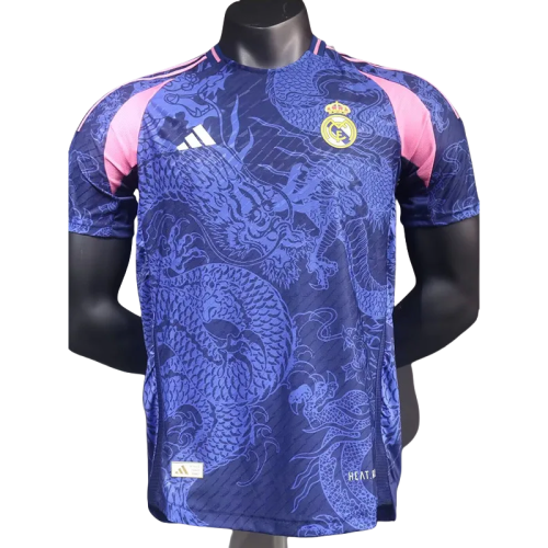 23-24  Real Madrid Blue Purple Special Edition Player Version Soccer Jersey
