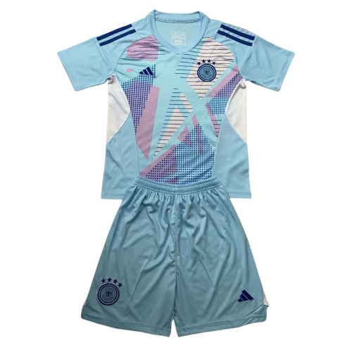 24-25 Germany Blue GoalKeeper Kids Soccer Jersey