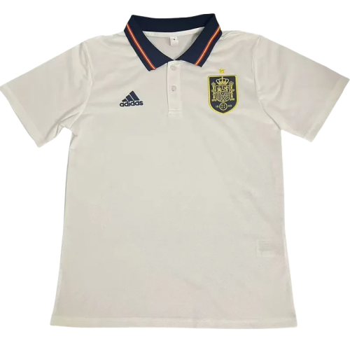 24-25 Spain White Polo Short Sleeve