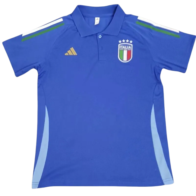 24-25 Italy Blue Polo Short Sleeve